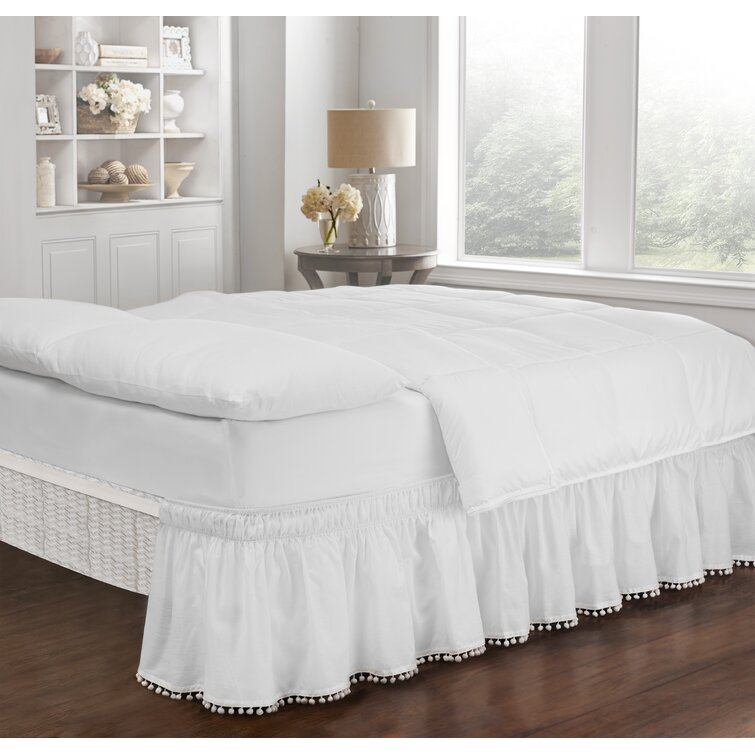 White wrap clearance around bed skirt